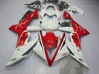 04-06 Weiß-Rot-Design Yamaha R1 Motorrad Verkleidungen