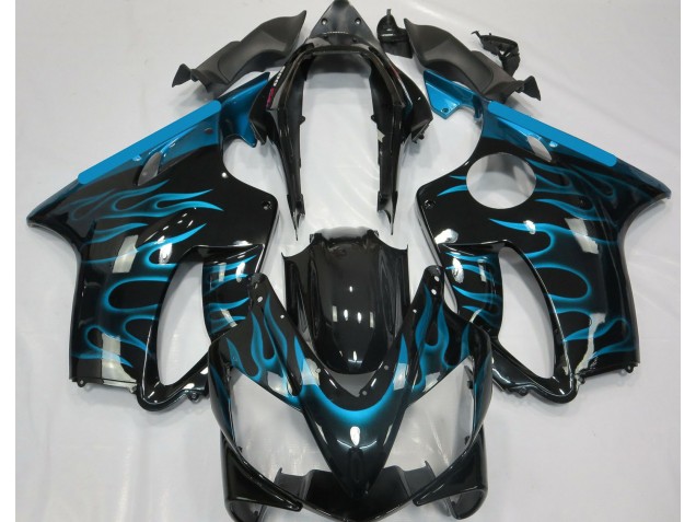 04-07 Hellblau Flamme Honda CBR600 F4i Motorrad Verkleidungen
