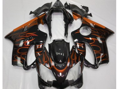 04-07 Orange Flamme Honda CBR600 F4i Motorrad Verkleidungen