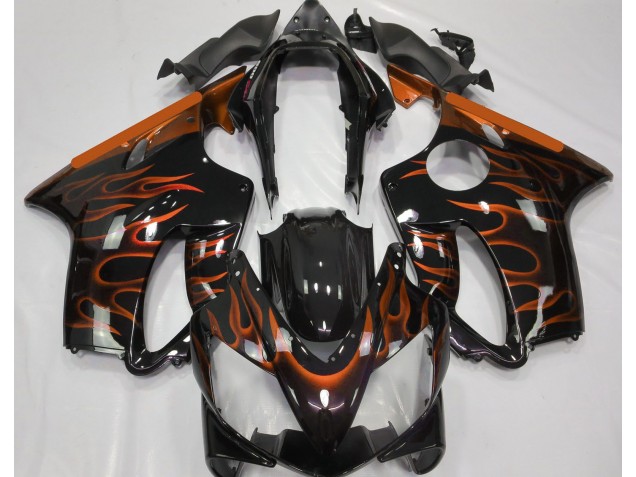 04-07 Orange Flamme Honda CBR600 F4i Motorrad Verkleidungen