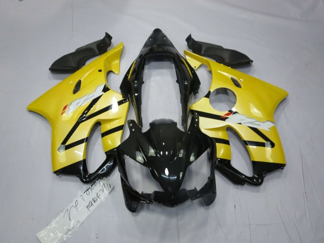 04-07 Perlgelb Glänzendes Schwarz Honda CBR600 F4i Motorrad Verkleidungen