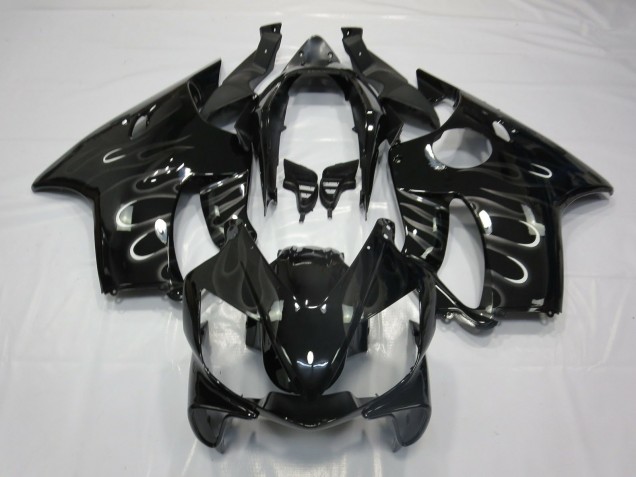 04-07 Schwarz Flamme Honda CBR600 F4i Motorrad Verkleidungen 04-07 Schwarz Flamme Honda CBR600 F4i Motorrad Verkleidungen