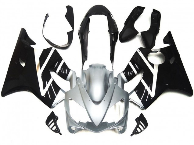 04-07 Silber Grau & Schwarz Glänzend Honda CBR600 F4i Motorrad Verkleidungen