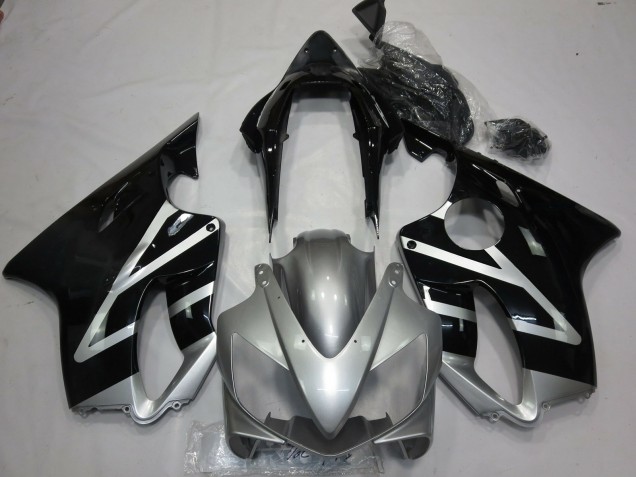 04-07 Silber & Schwarz Honda CBR600 F4i Motorrad Verkleidungen