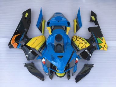 05-06 Blauer Hai & Gelb Honda CBR600RR Motorrad Verkleidungen