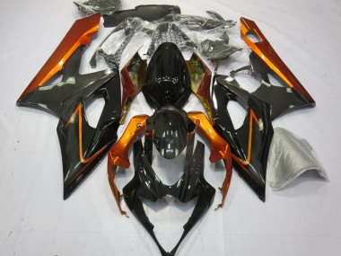 05-06 Gebranntes Orange & Schwarz Suzuki GSXR 1000 Motorrad Verkleidungen