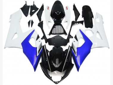 05-06 Glänzend Blau & Glänzend Weiß Suzuki GSXR 1000 Motorrad Verkleidungen