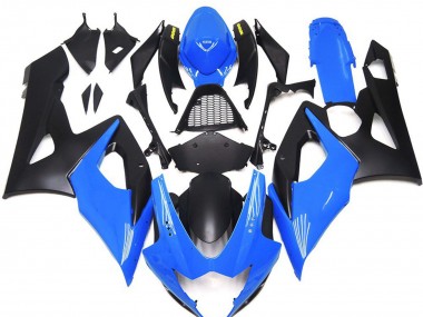 05-06 Glänzend Blau Mit Gelben Logos Suzuki GSXR 1000 Motorrad Verkleidungen