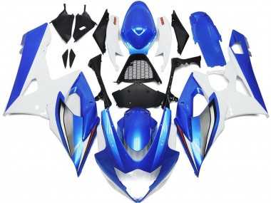05-06 Glänzend Blau & Weiß Suzuki GSXR 1000 Motorrad Verkleidungen