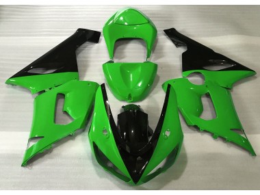 05-06 Glänzend Grün & Schwarz Kawasaki ZX6R Motorrad Verkleidungen