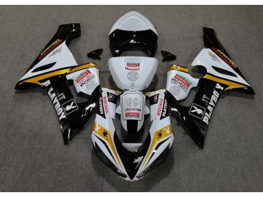 05-06 Gold Playboy Kawasaki ZX6R Motorrad Verkleidungen