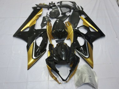 05-06 Gold & Schwarz Suzuki GSXR 1000 Motorrad Verkleidungen
