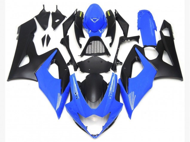 05-06 Hellglänzendes Blau & Matt Schwarz Unten Suzuki GSXR 1000 Motorrad Verkleidungen