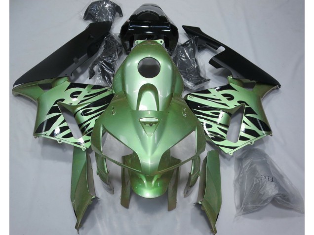 05-06 Hellgrün Flamme Honda CBR600RR Motorrad Verkleidungen 05-06 Hellgrün Flamme Honda CBR600RR Motorrad Verkleidungen