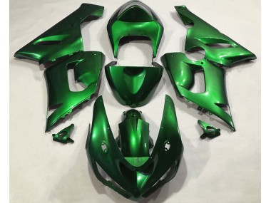 05-06 Metallic Grün Kawasaki ZX6R Motorrad Verkleidungen