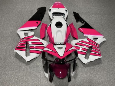 05-06 Rosa & Weiße Flügel Honda CBR600RR Motorrad Verkleidungen