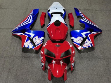 05-06 Rot Weiß & Blau 69 Honda CBR600RR Motorrad Verkleidungen