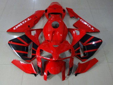 05-06 Rot Glänzend Honda CBR600RR Motorrad Verkleidungen