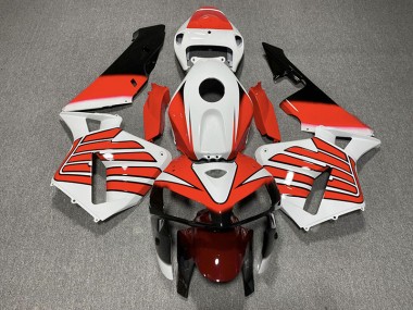 05-06 Rot & Weiße Flügel Honda CBR600RR Motorrad Verkleidungen