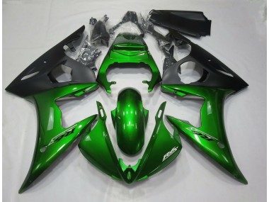 05 Glänzend Dunkelgrün Yamaha R6 Motorrad Verkleidungen