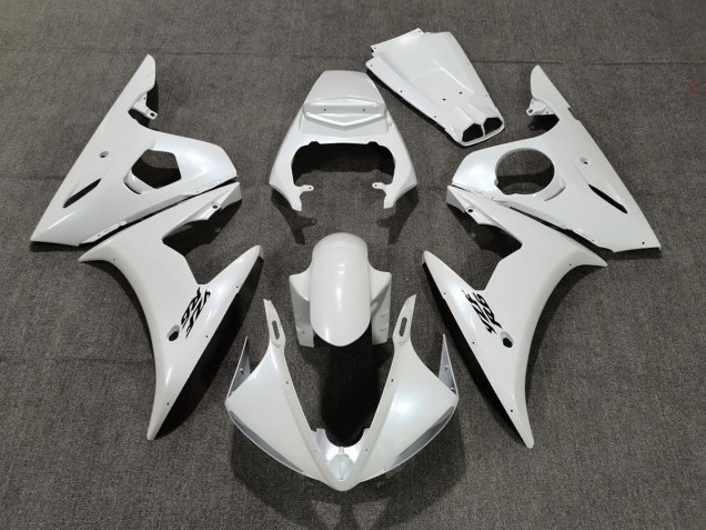 05 Perlweiss Yamaha R6 Motorrad Verkleidungen