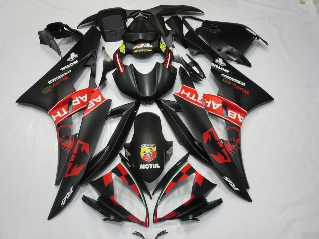06-07 Abarth Matt Schwarz Yamaha R6 Motorrad Verkleidungen 06-07 Abarth Matt Schwarz Yamaha R6 Motorrad Verkleidungen