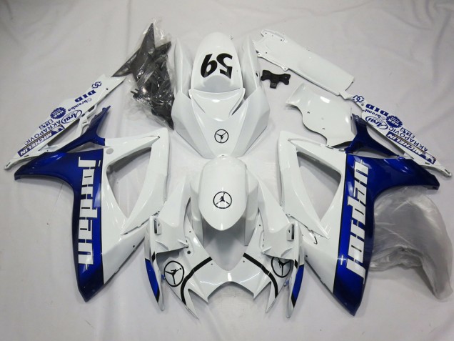 06-07 Blau Jordan Suzuki GSXR 600-750 Motorrad Verkleidungen