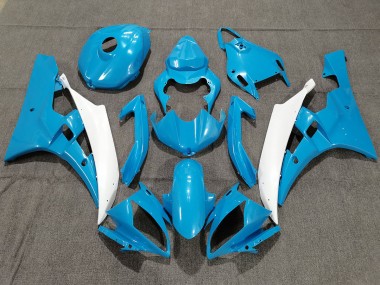 06-07 Blau & Weiß Mit Perle Yamaha R6 Motorrad Verkleidungen