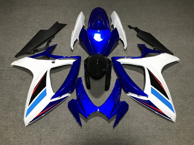 06-07 Blauweiß & Schwarz Suzuki GSXR 600-750 Motorrad Verkleidungen