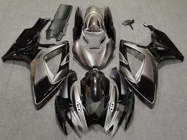 06-07 Dunkelsilber & Schwarz Suzuki GSXR 600-750 Motorrad Verkleidungen
