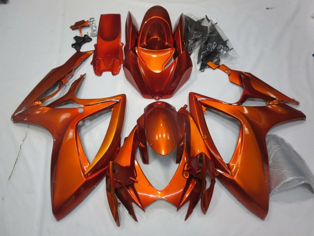 06-07 Gebranntes Orange Suzuki GSXR 600-750 Motorrad Verkleidungen