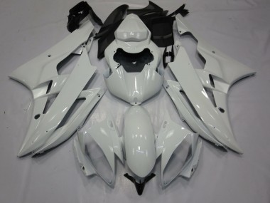06-07 Weiß Glanz Yamaha R6 Motorrad Verkleidungen
