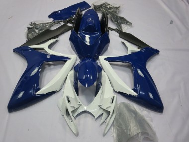 06-07 Glänzend Blau Dunkel Suzuki GSXR 600-750 Motorrad Verkleidungen