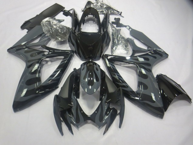 06-07 Grau Flamme Suzuki GSXR 600-750 Motorrad Verkleidungen