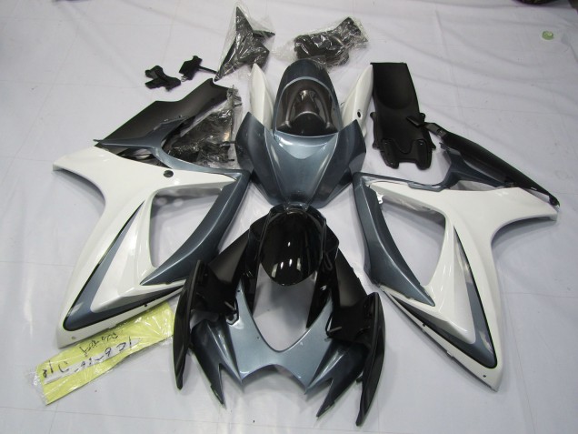 06-07 Grau & Weiß Suzuki GSXR 600-750 Motorrad Verkleidungen