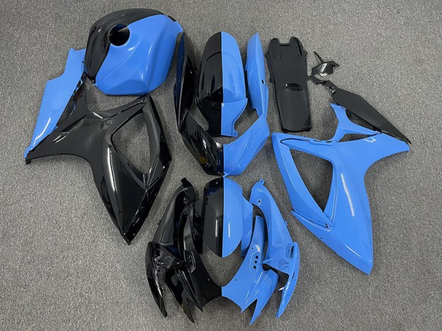 06-07 Halbblau & Schwarz Suzuki GSXR 600-750 Motorrad Verkleidungen