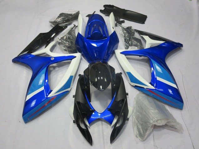 06-07 Hell- & Tiefes Blau Suzuki GSXR 600-750 Motorrad Verkleidungen