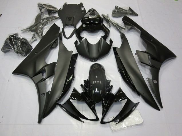 06-07 Matt & Glänzend Schwarz Yamaha R6 Motorrad Verkleidungen 06-07 Matt & Glänzend Schwarz Yamaha R6 Motorrad Verkleidungen