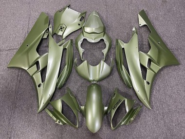 06-07 Matt Grün Yamaha R6 Motorrad Verkleidungen