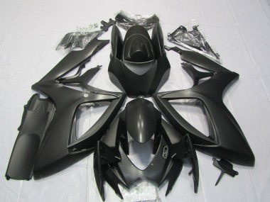 06-07 Matt Schwarz Suzuki GSXR 600-750 Motorrad Verkleidungen