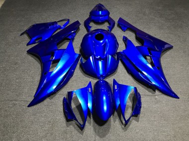 06-07 Metallic Blau Schlicht Yamaha R6 Motorrad Verkleidungen