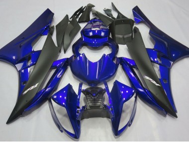 06-07 Metallic Blau & Schwarz Yamaha R6 Motorrad Verkleidungen