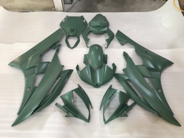 06-07 Militärgrün Yamaha R6 Motorrad Verkleidungen