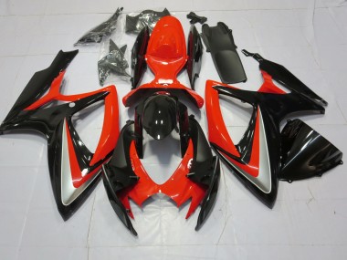 06-07 Orange Silber & Schwarz Suzuki GSXR 600-750 Motorrad Verkleidungen
