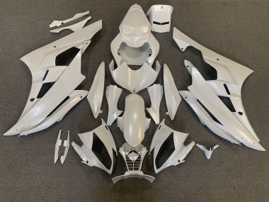 06-07 Perlweiss Yamaha R6 Motorrad Verkleidungen