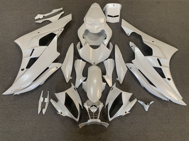 06-07 Perlweiss Yamaha R6 Motorrad Verkleidungen 06-07 Perlweiss Yamaha R6 Motorrad Verkleidungen
