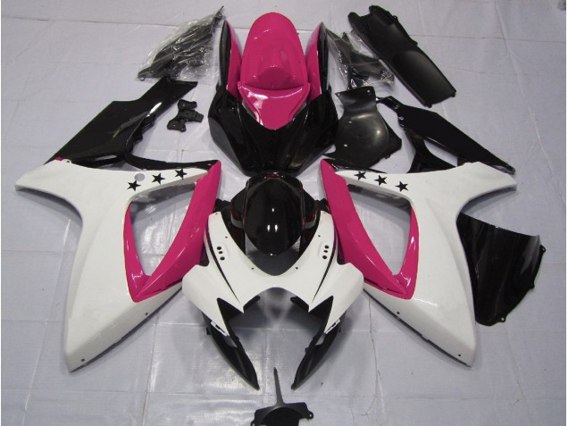 06-07 Rosa Stern Suzuki GSXR 600-750 Motorrad Verkleidungen
