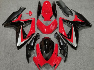 06-07 Rot Schwarz OEM-Stil Suzuki GSXR 600-750 Motorrad Verkleidungen