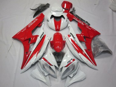 06-07 Rot-Weiß-Stil-Design Yamaha R6 Motorrad Verkleidungen