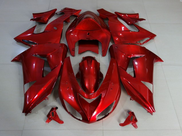 06-07 Rot Tiefglanz Kawasaki ZX10R Motorrad Verkleidungen 06-07 Rot Tiefglanz Kawasaki ZX10R Motorrad Verkleidungen